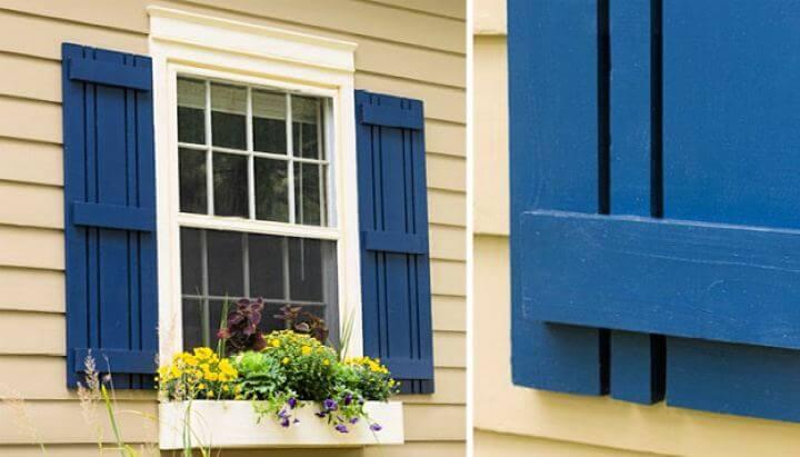 window decor, top side, simple idea, shutters crafts, diy ideas