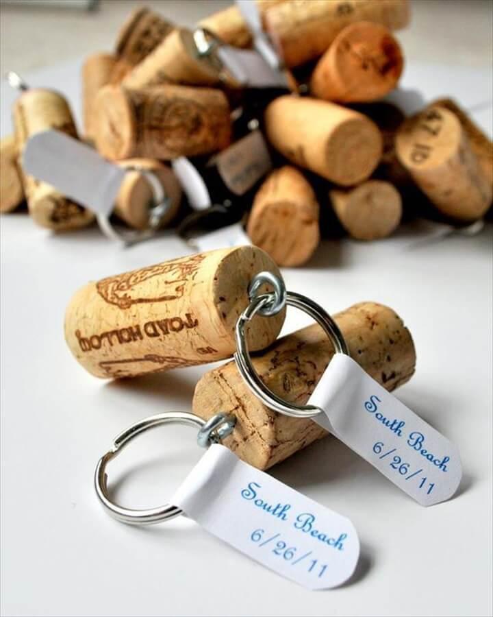 make and sell, keychains, wine cork key chains, easy to make
