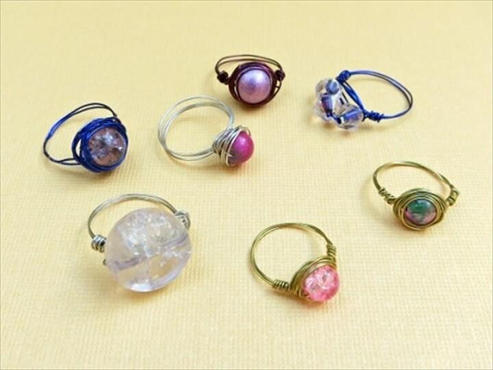 wire wrapped, bead rings, make and sell, how to, diy crafts and projects, diy ideas