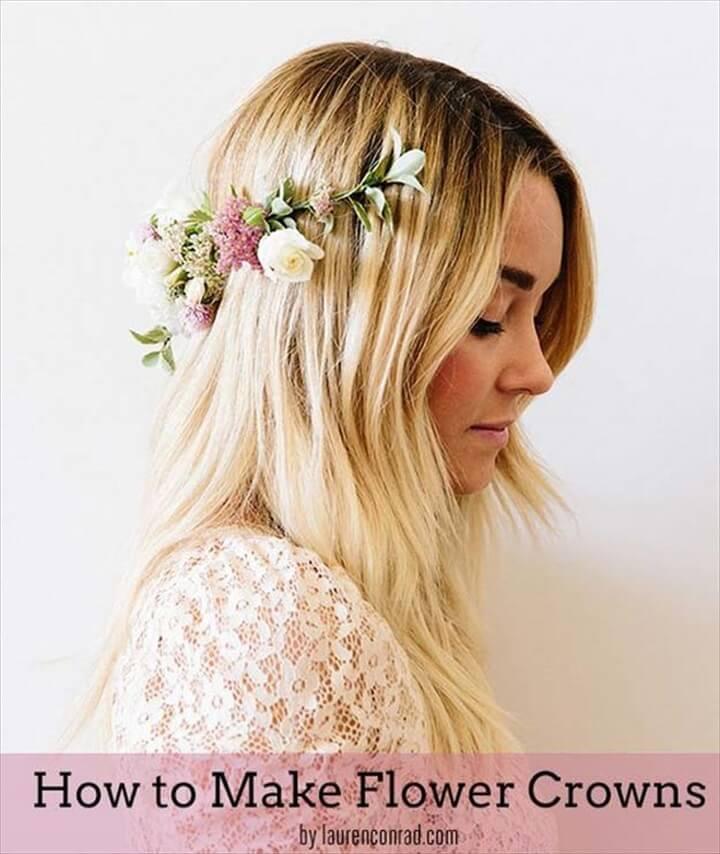 diy fashion, flower crown, make and sell, diy projects, how to