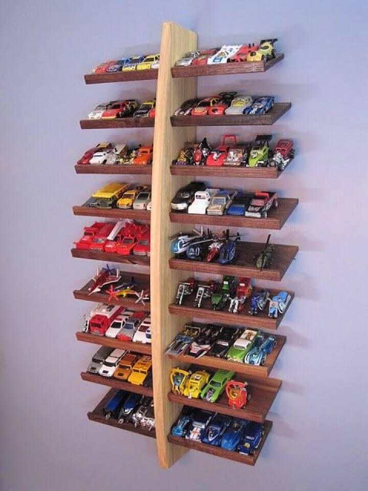 handmade display shelf, diy shelf, crafts shelf