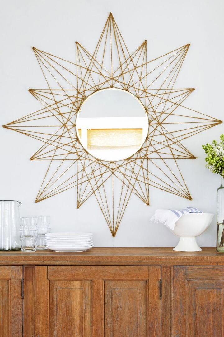 star mirror room decor, how to, crafts and projects, Do it Yourself, wall decor ideas, Room decor tutorial