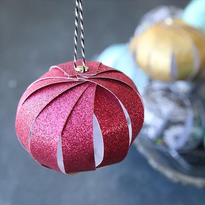 christmas ornaments, crafts with paper, christmas craft