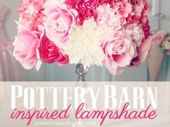 flowers lampshade idea, lamp shad, diy projects, diy ideas