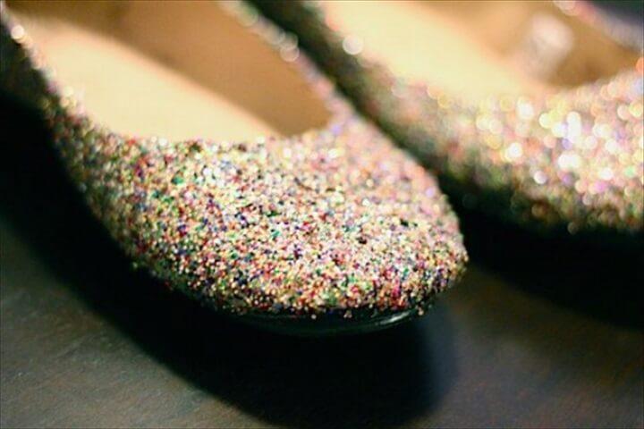 glitter shoes, diy shoes, new year shoes, new year gift, 