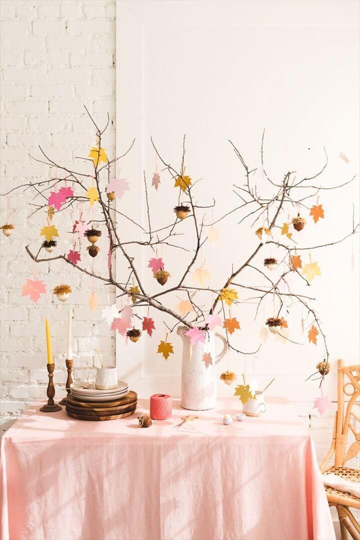 gratitude tree, home decor ideas, projects, crafting