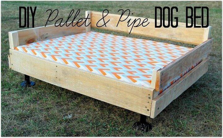 pipe dog bed, pipe pallet bed, pipe pet bed