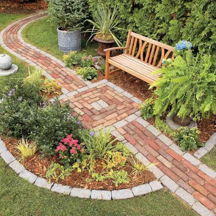 Build a Brick Pathway in the Garden