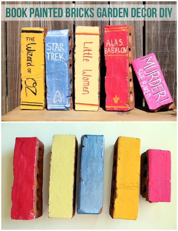 Create A DIY Book Painted Bricks