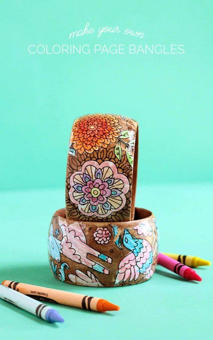 Create A Mother’s Day Bracelets Using Coloring Pages