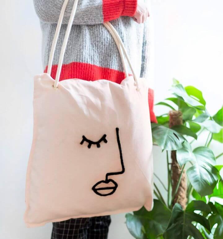 DIY Abstract Bag It Up Tote Bag