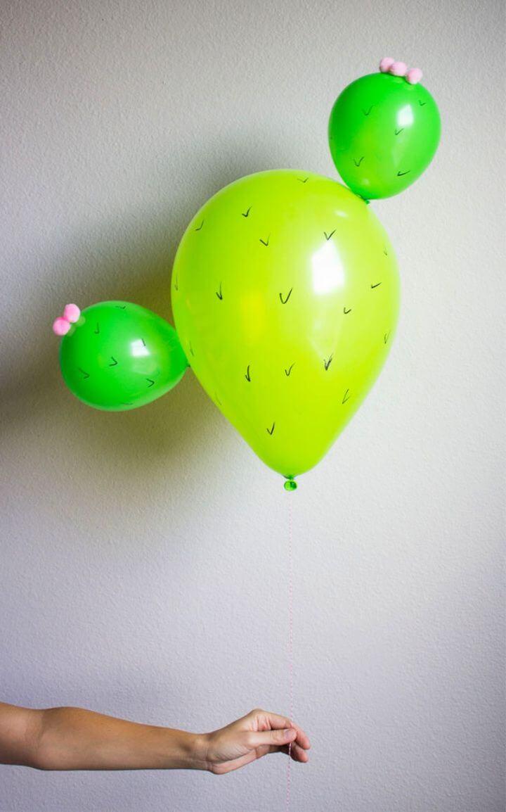 DIY Cactus Balloons Idea