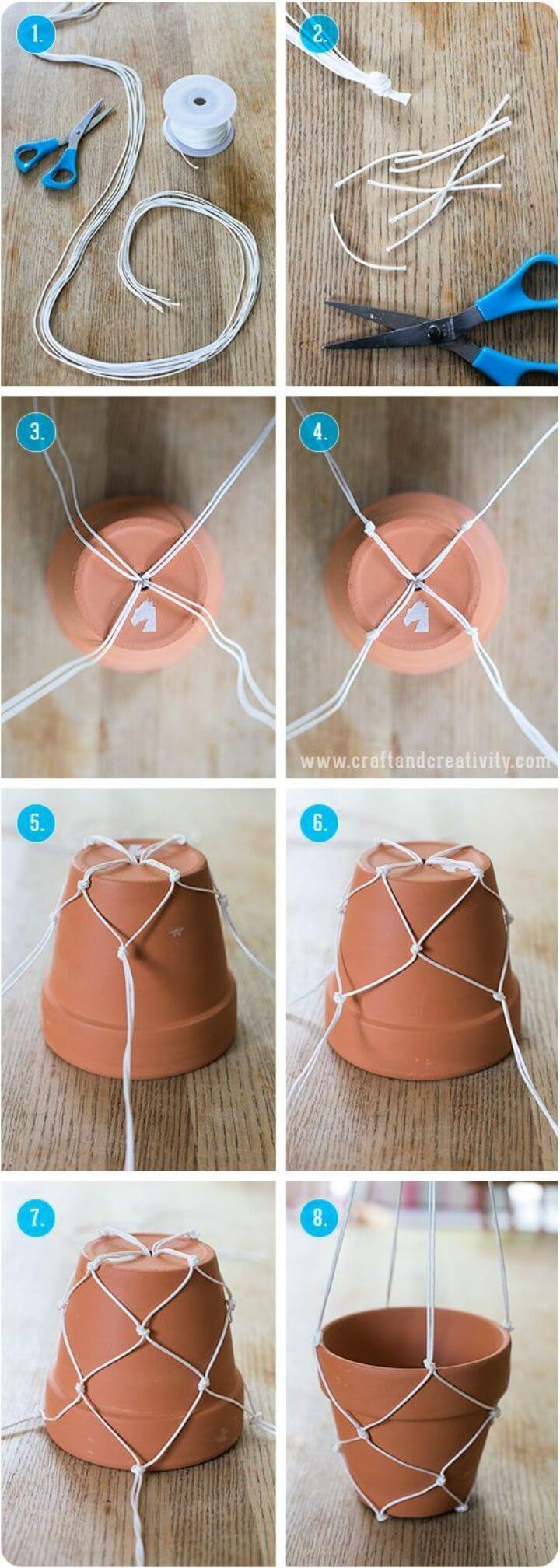 DIY Cute Easy DIY Hanging Planter