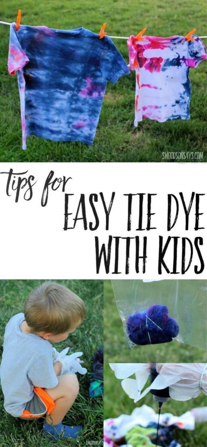 DIY Easy Tie Dye With Kids