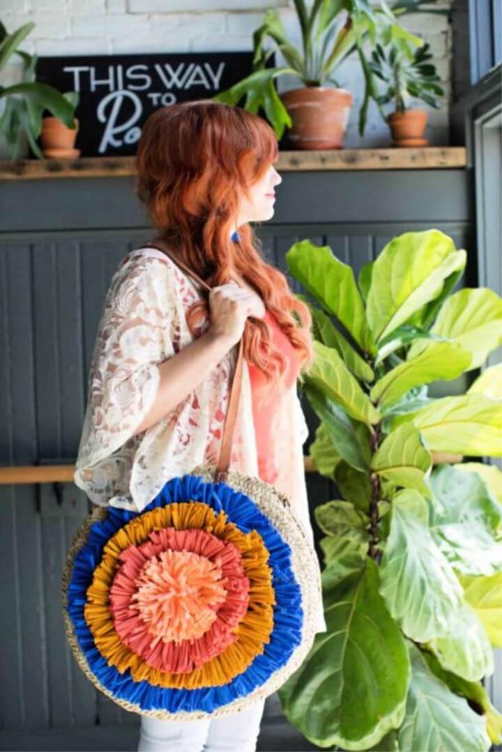 DIY Fabric Tassel Tote Bag