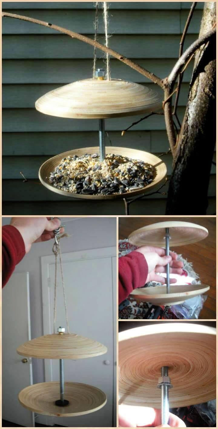 DIY Ikea Plates Bird Feeder