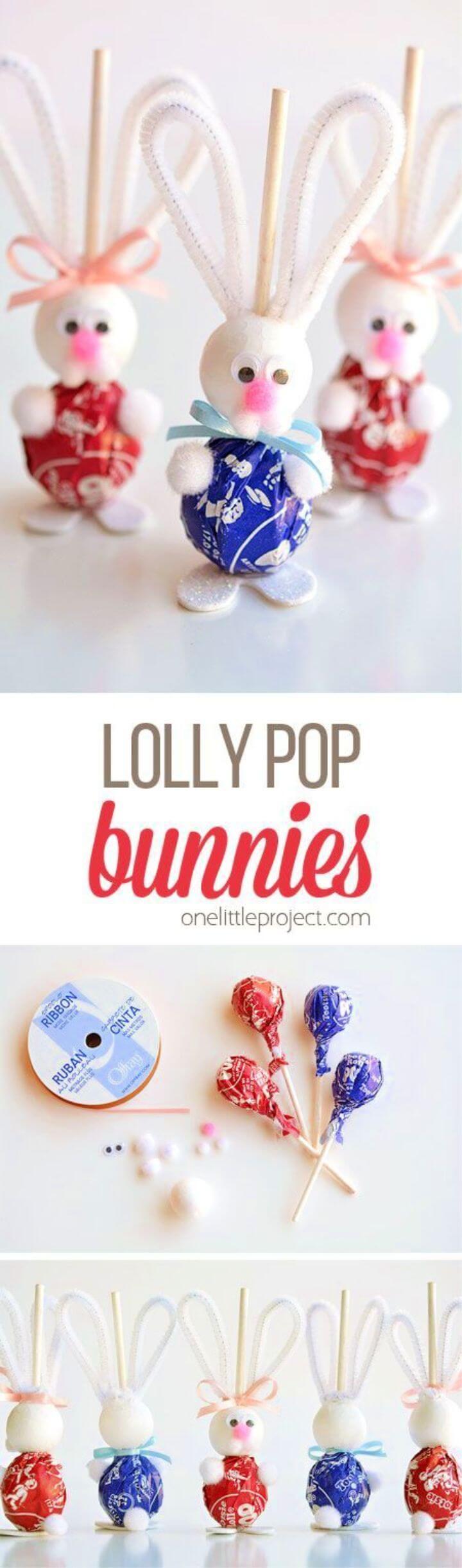 DIY Lolly Pop Bunnies