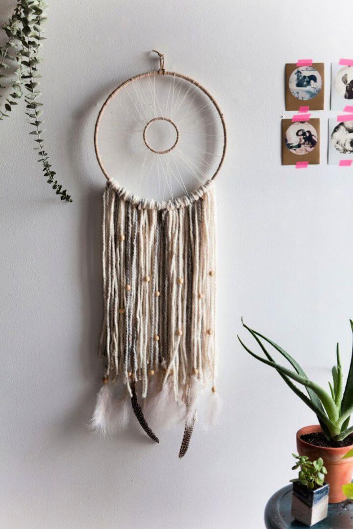 DIY Modern Woven Dreamcatcher