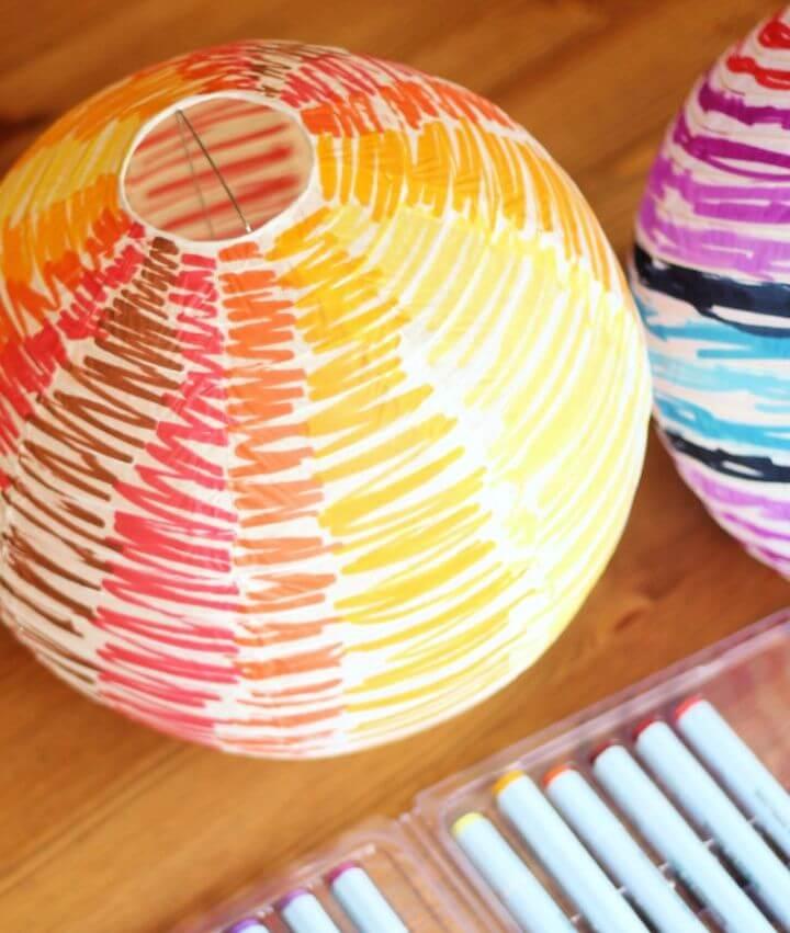 DIY Paper Lanterns with Watercolor