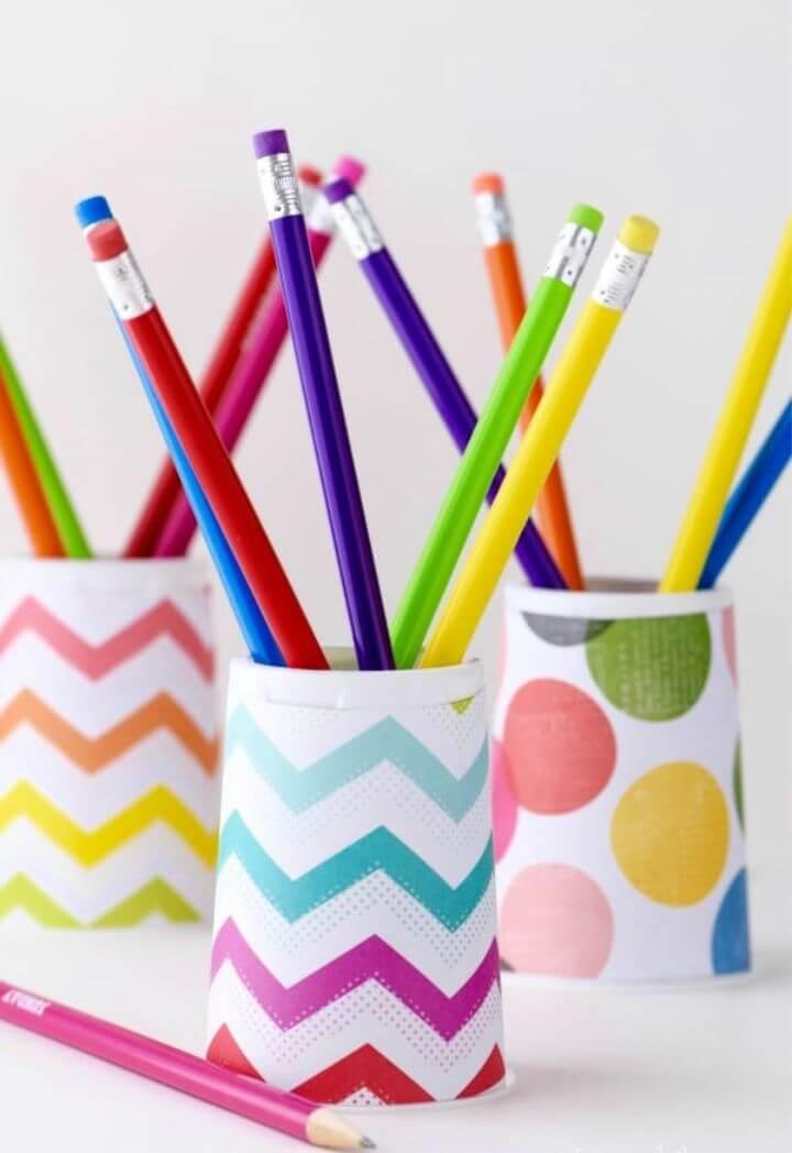 DIY Pencil Holder Easy To Make For Kids