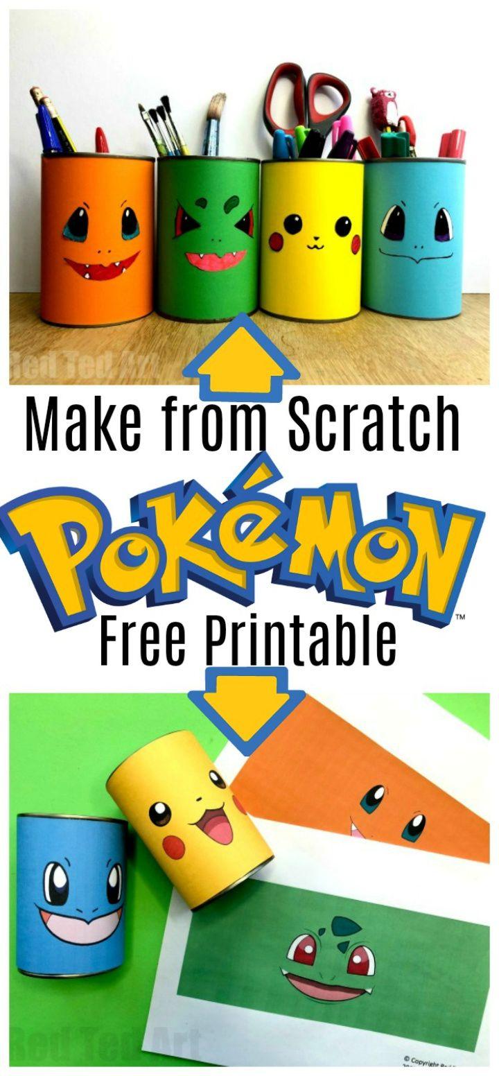 DIY Pokemon Pencil Holder