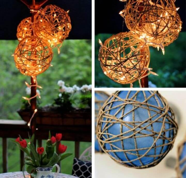 DIY String Lantern DIY Outdoor Lantern