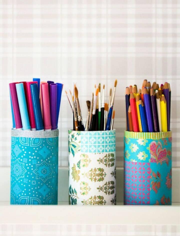 Decorated Pencil Holders