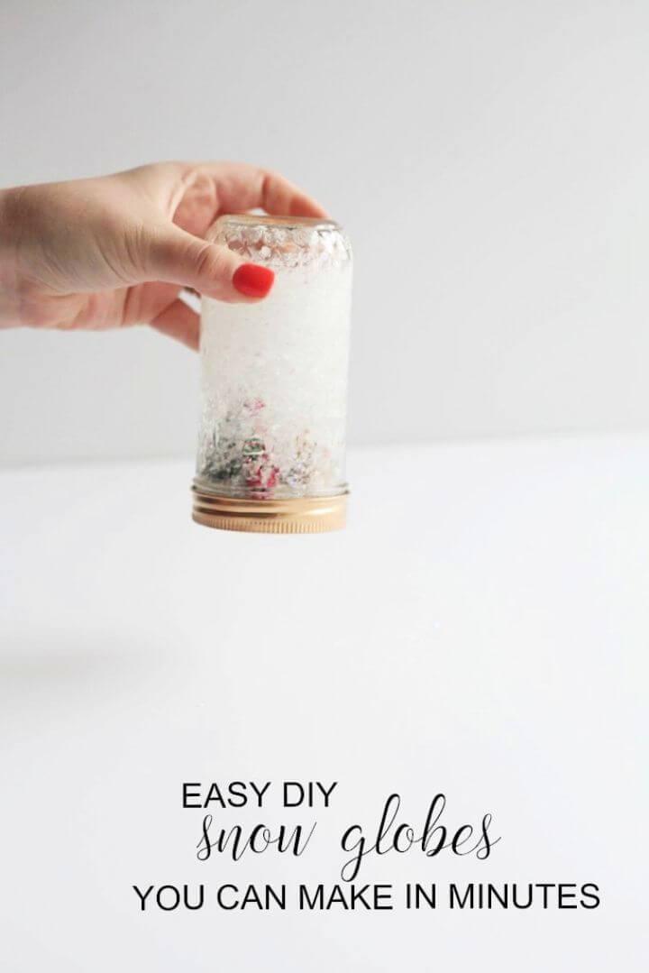 Easy And Simple DIY Snow Globes