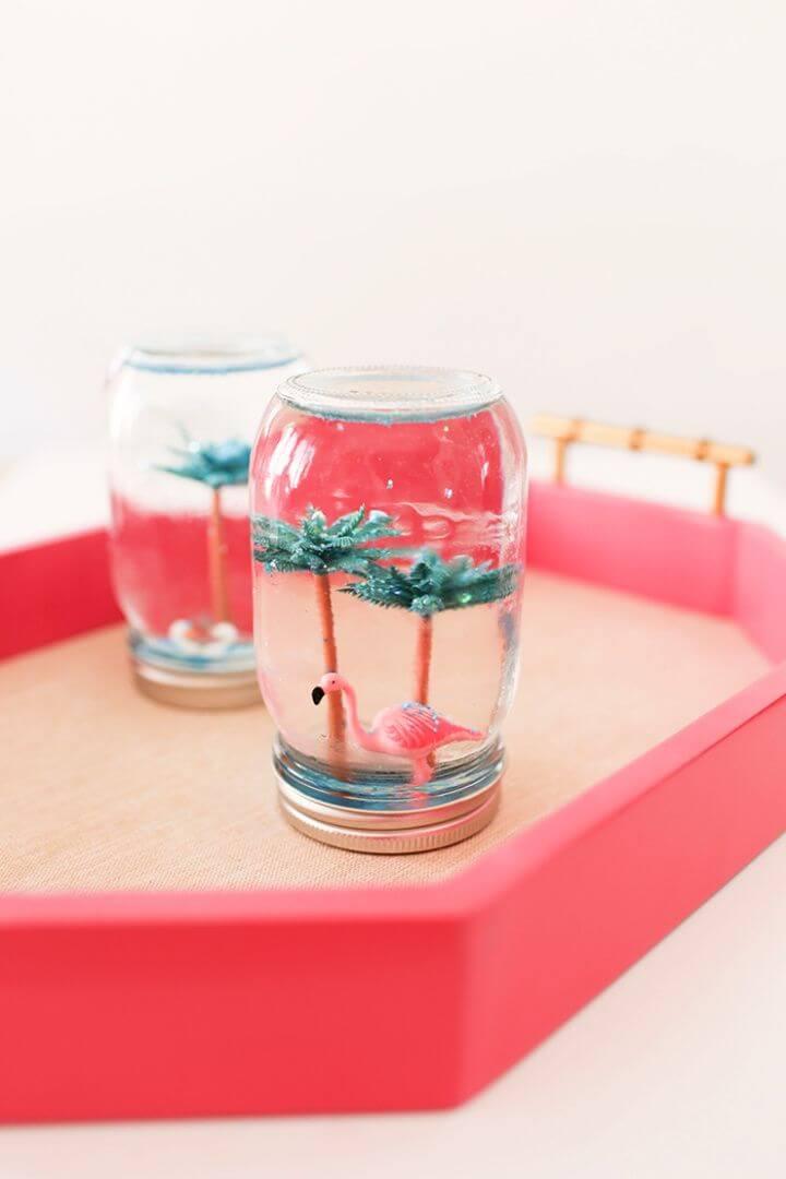 Easy DIY Summer Snow Globes