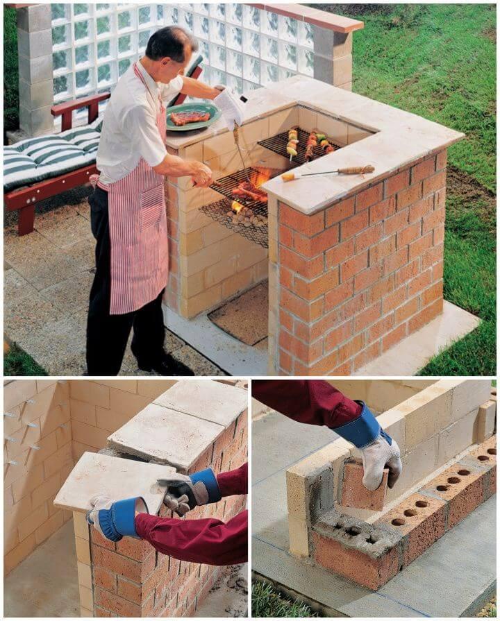 How To DIY Brick Barbeque