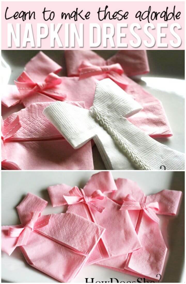 How To DIY Napkin Dress Tutorial