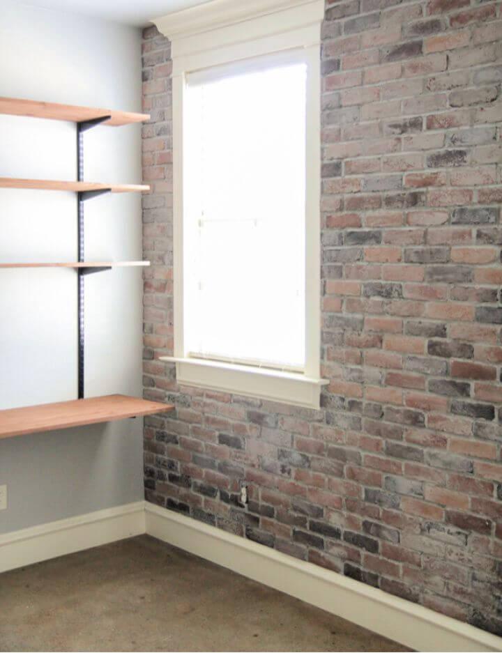 How To DIY Thin Brick Wall Tutorial