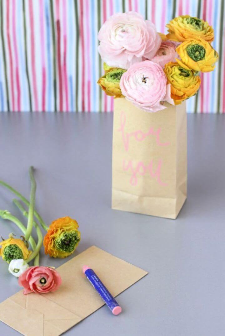 How To Make A DIY Paper Flower Sacks