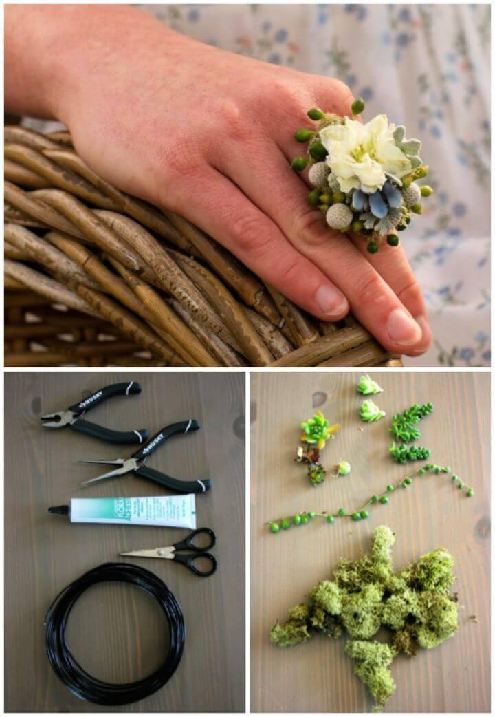 How To Make A DIY Succulent Rings For Mom
