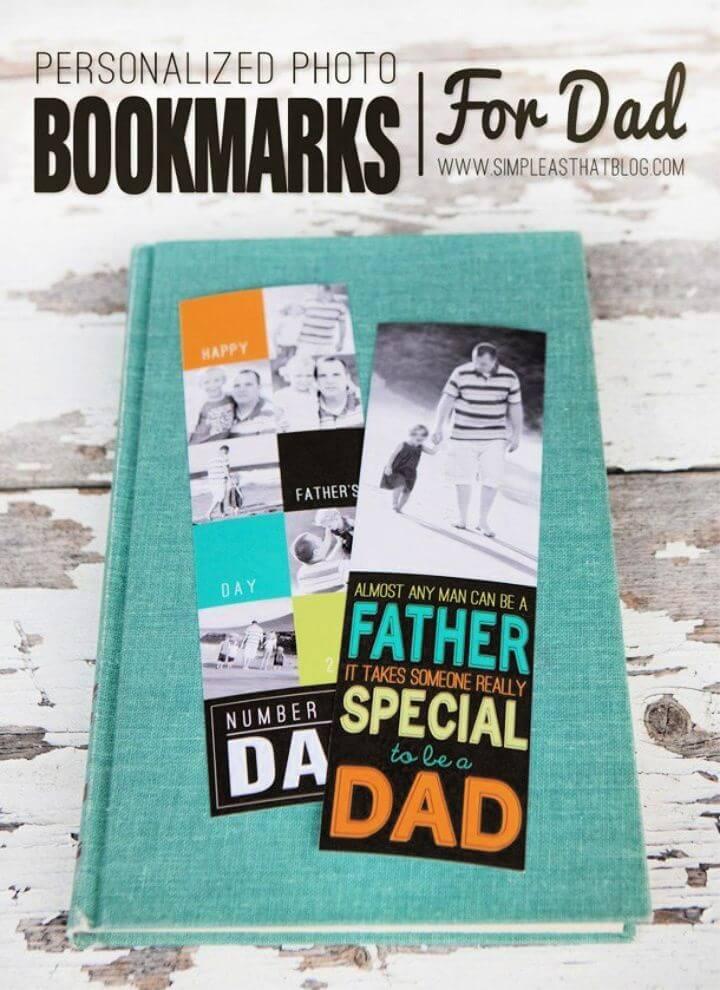 How To Make Personalized Photo Bookmarks for Dad this Father’s Day