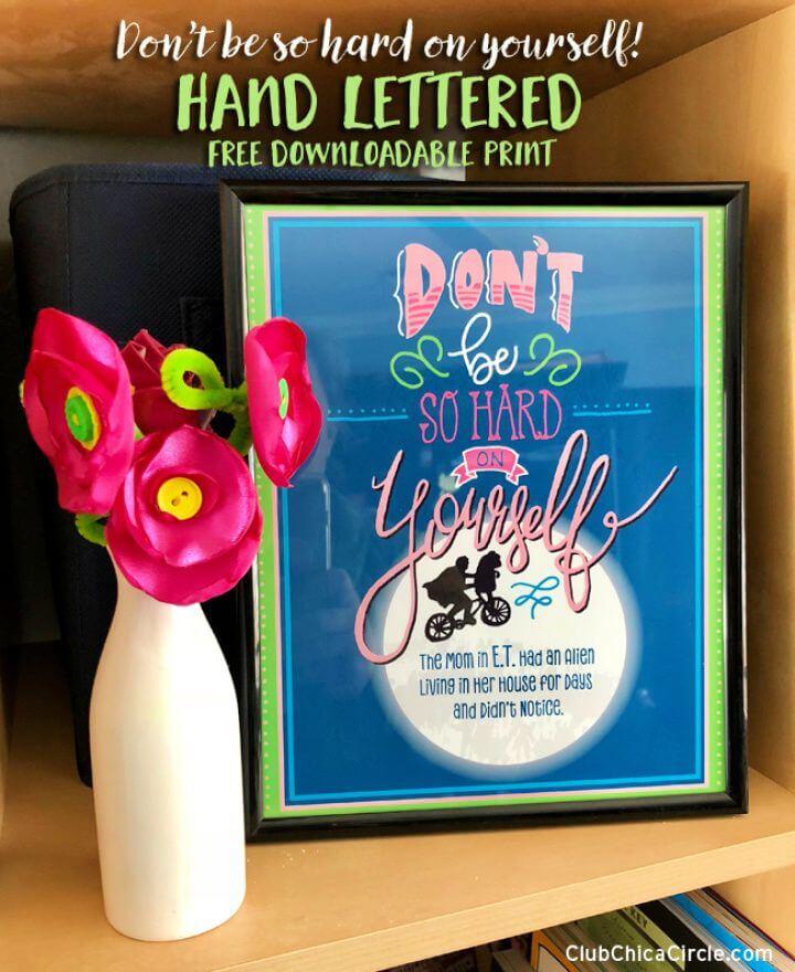 How to DIY Hand Letter a Funny Quote