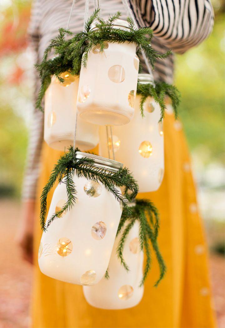 How to Make DIY Hanging Holiday Lanterns