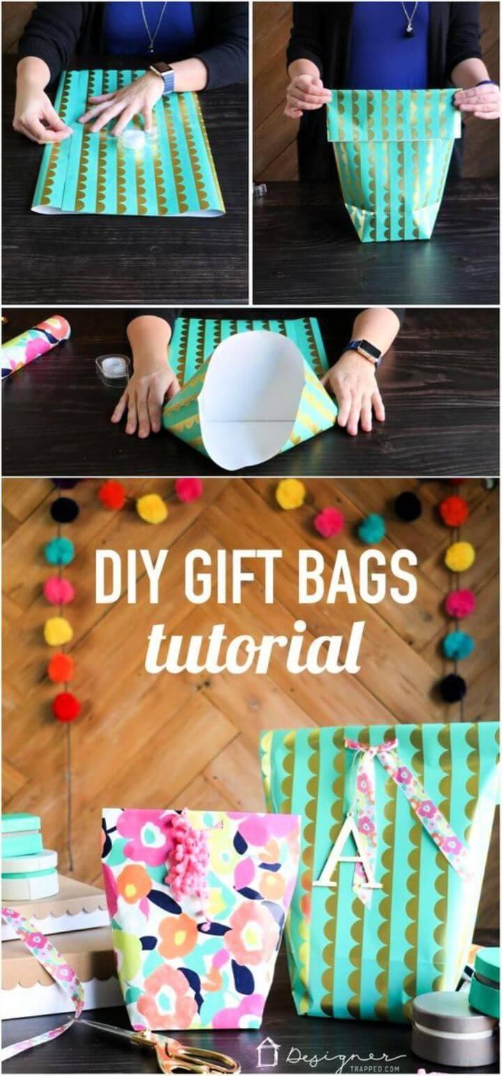 How to Make a Gift Bag from Wrapping Paper 1