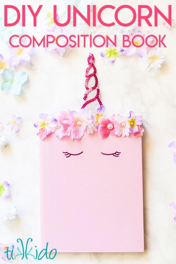 Inexpensive Easy Unicorn Composition Notebook Tutorial