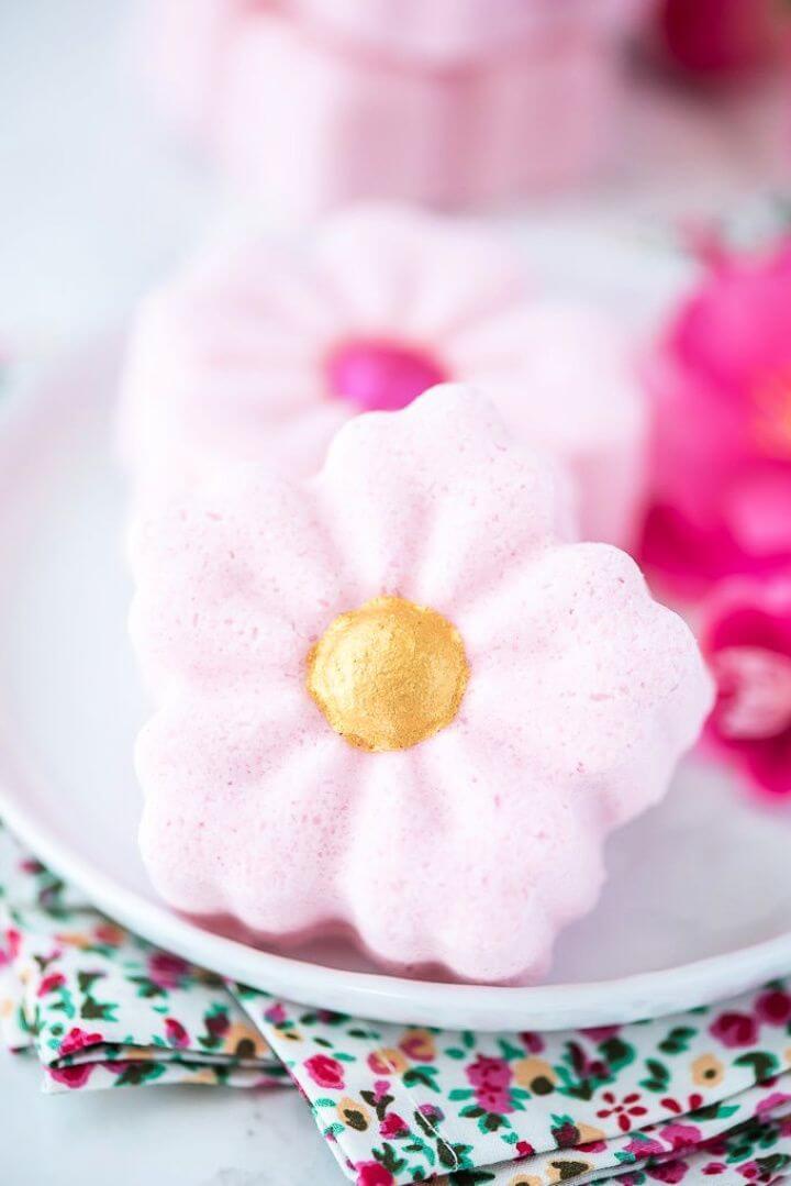 Make A DIY Cherry Blossom Bath Bombs