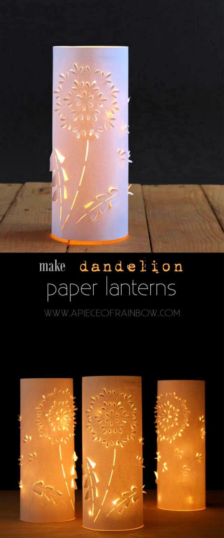 Make Paper Lanterns Inspired by Dandelions