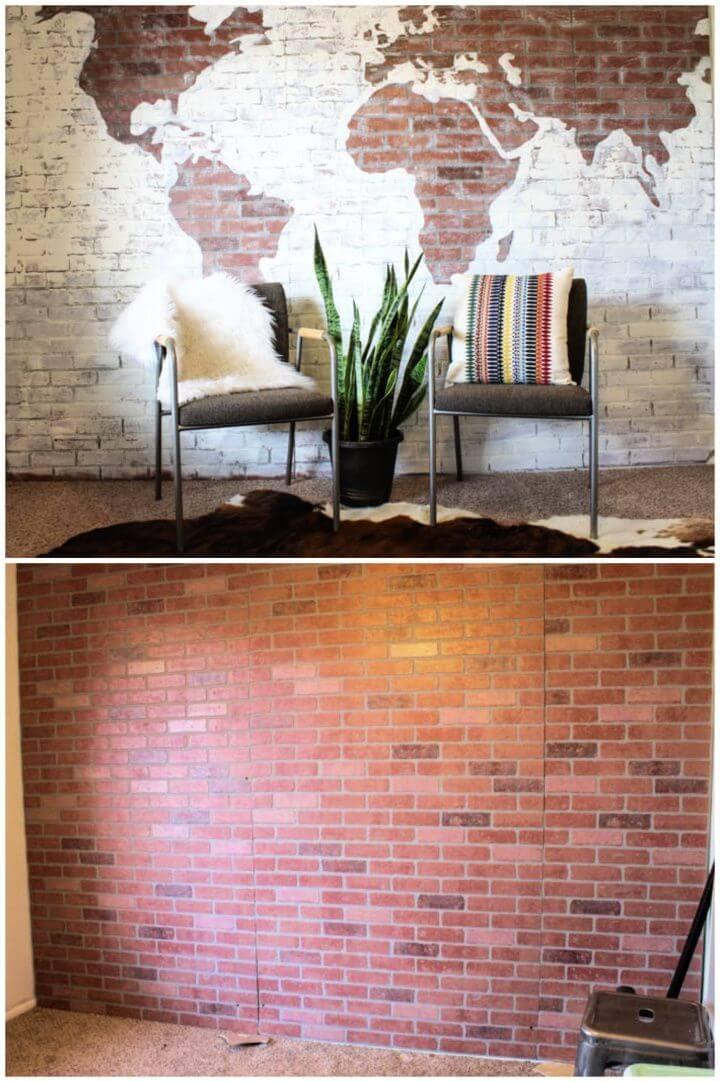 Make Your Own DIY Faux Brick Wall