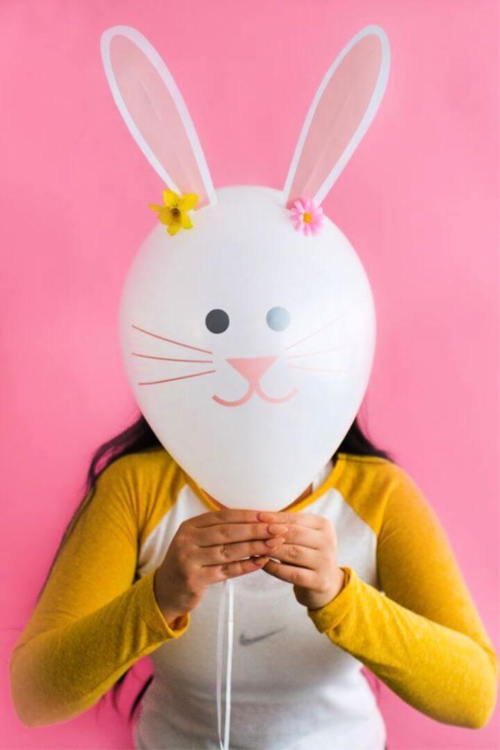 Make Your Own Easter Bunny Balloons