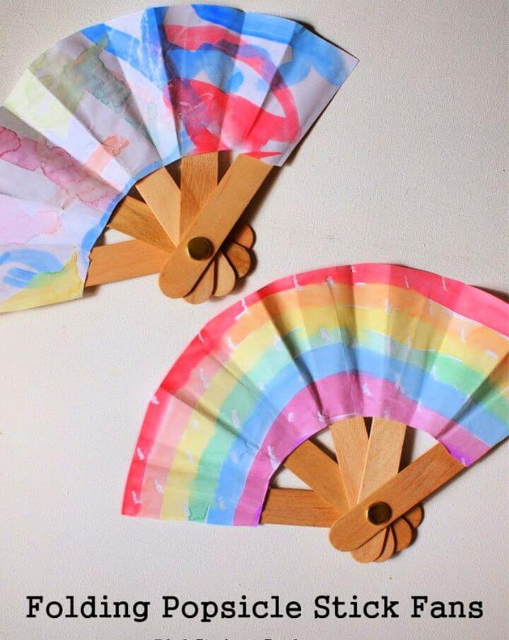 Make a Folding Popsicle Stick Fan