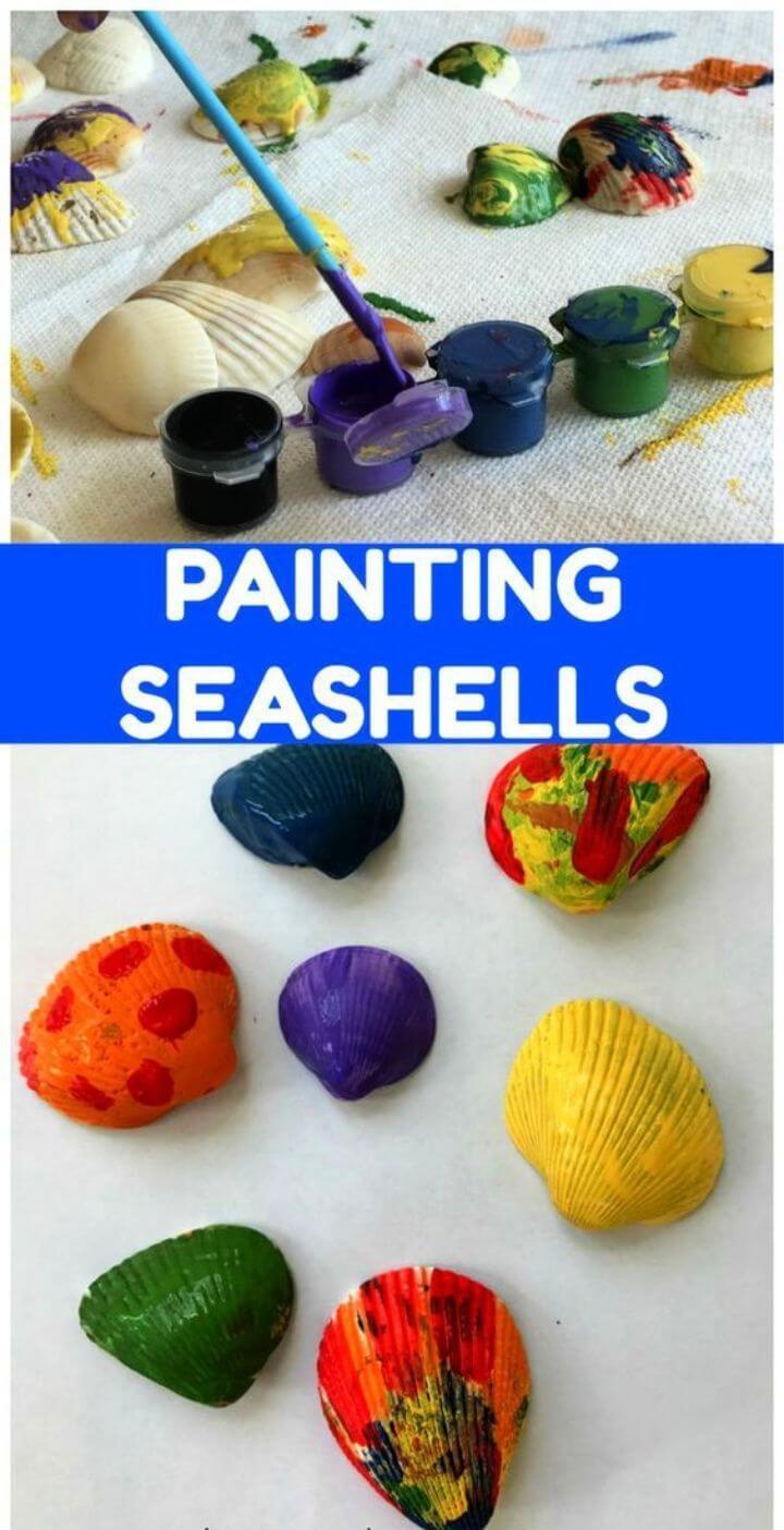 Painting Seashells Art for Kids 1