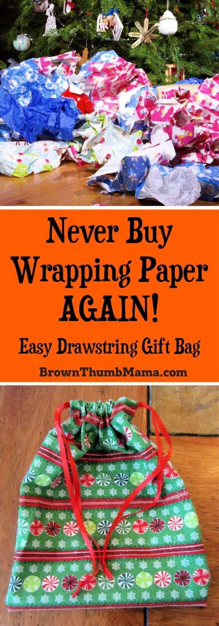 Sew an Easy Drawstring Gift Bag