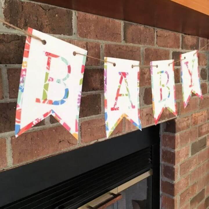 Simple DIY Baby Banner Tutorial