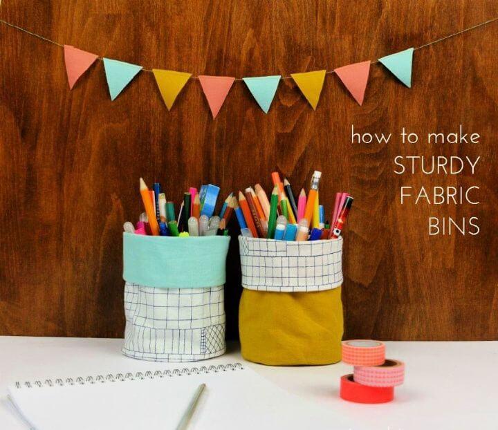 Sturdy Fabric Pencil Holders