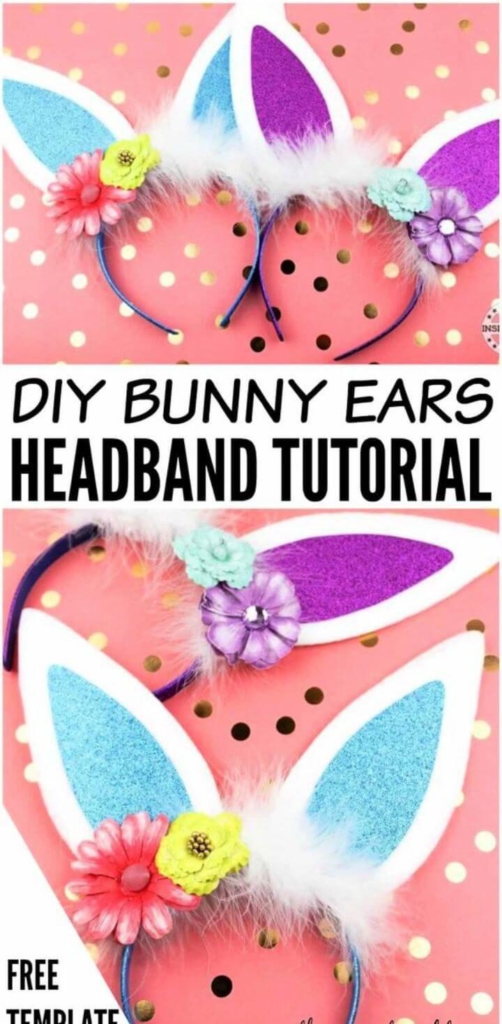 Super Cute DIY Bunny Ears Headband 1