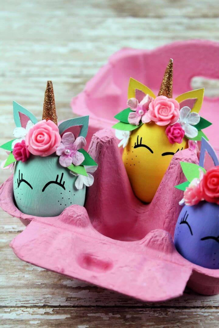 Whimsical Unicorn Egg Craft and Decoration